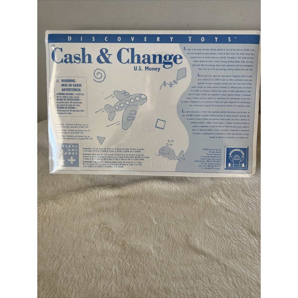 Discovery Toys Cash & Change Play Learn Money Homeschool Education Tool